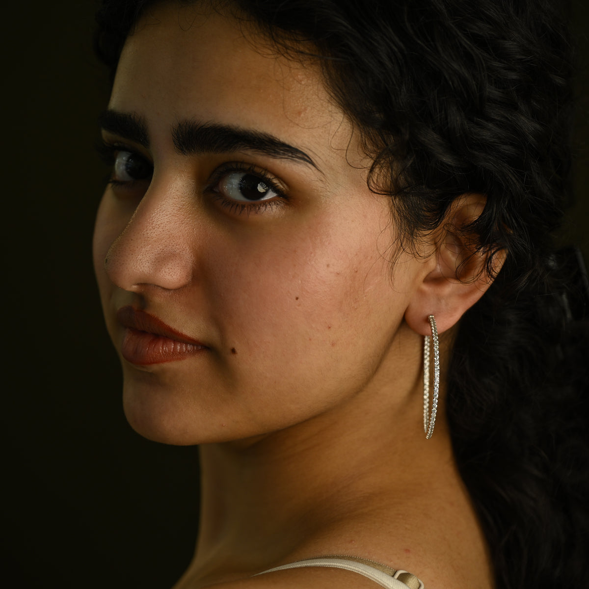 Crystal Hoop Earrings