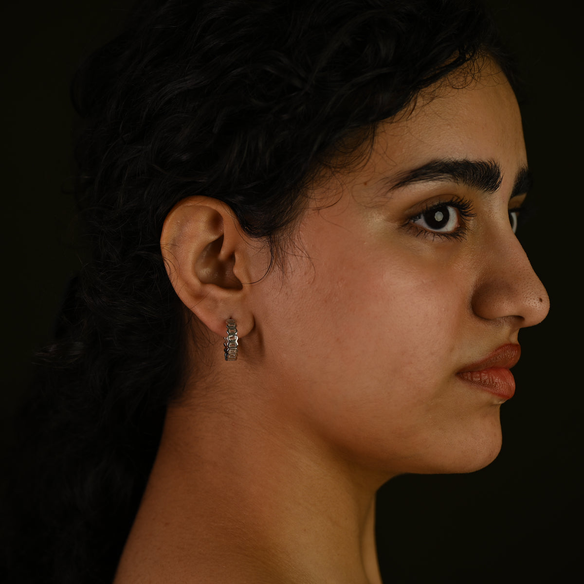 Crystal Hoop Earrings
