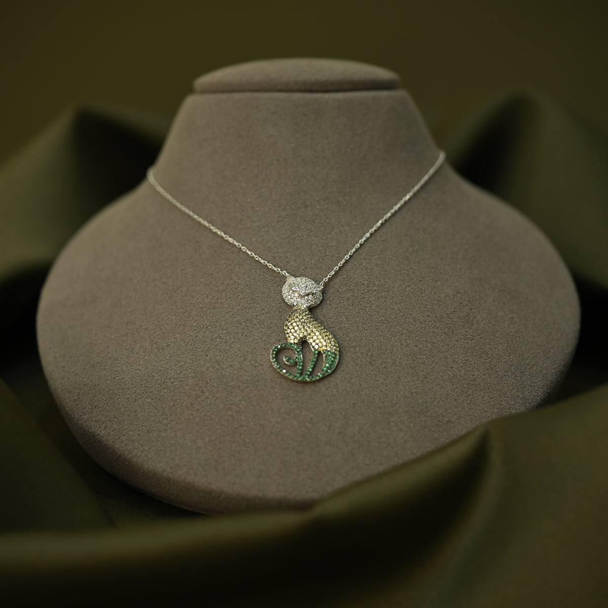 Purple Seahorse Pendant Necklace