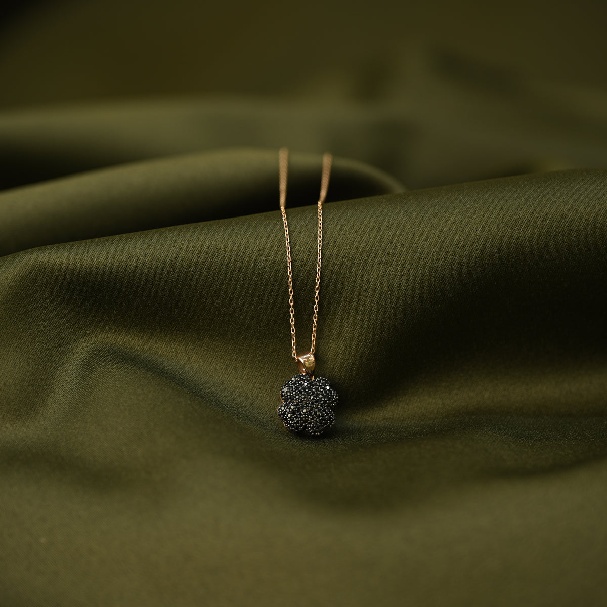 Crystal Clover Pendant Necklace