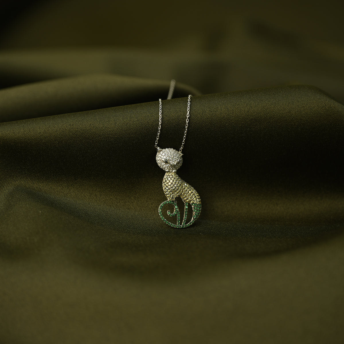 Purple Seahorse Pendant Necklace