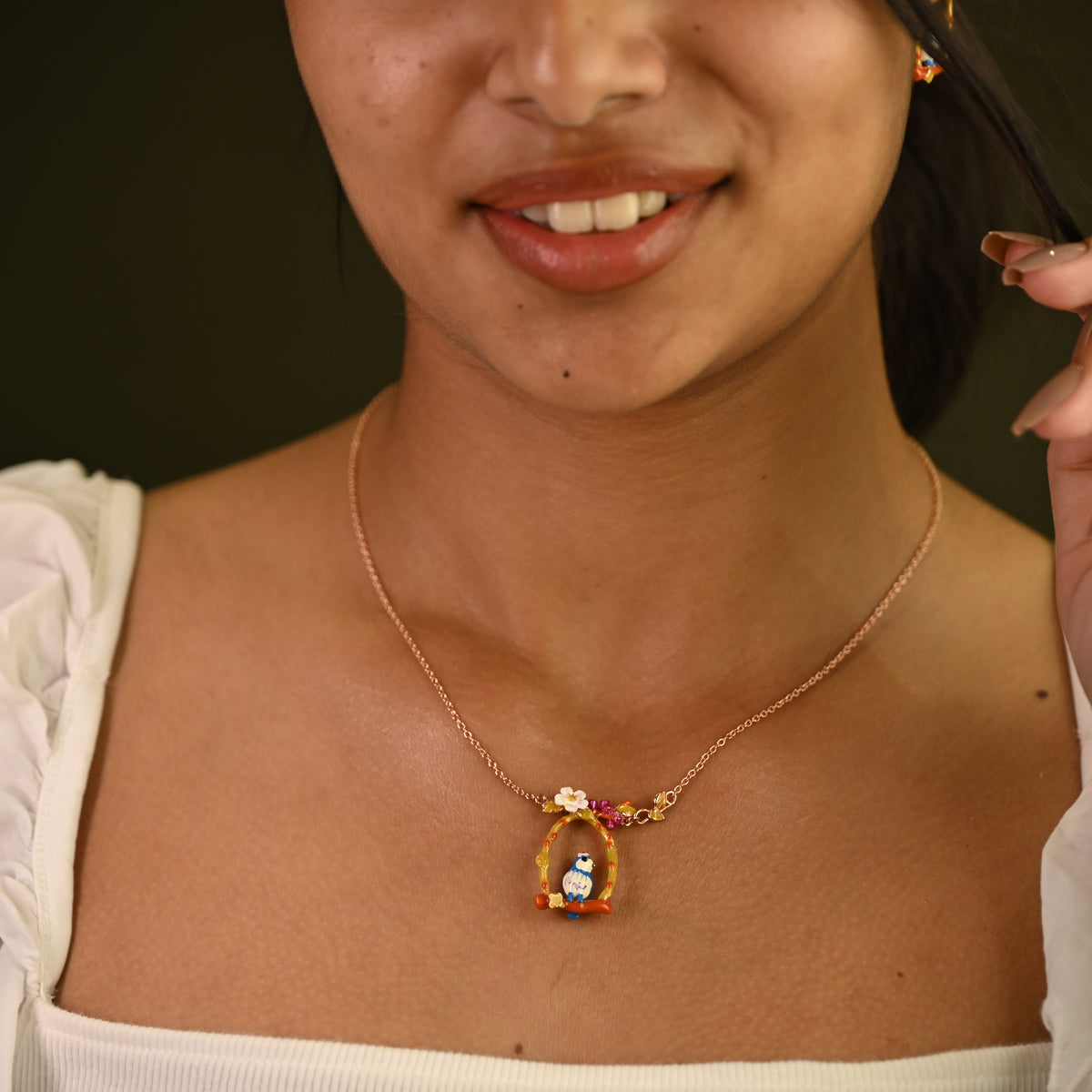 Birdhouse Garden Necklace Set