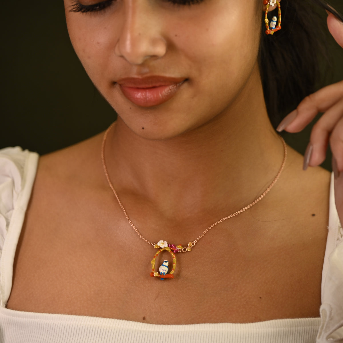 Birdhouse Garden Necklace Set