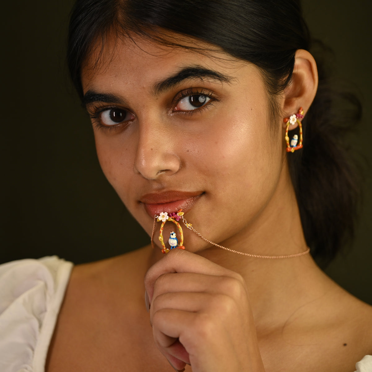 Birdhouse Garden Necklace Set