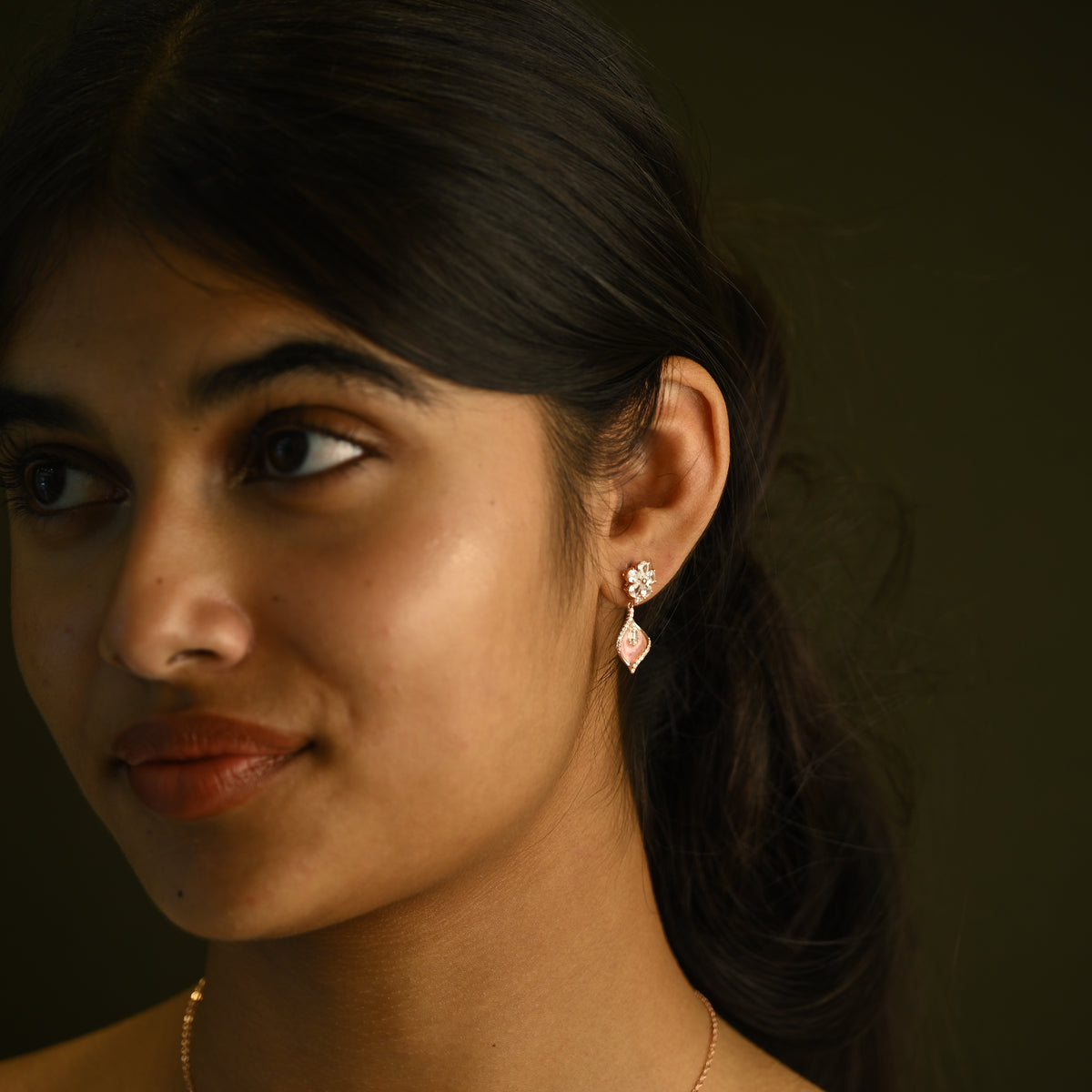 Gemstone Necklace & Earring Set