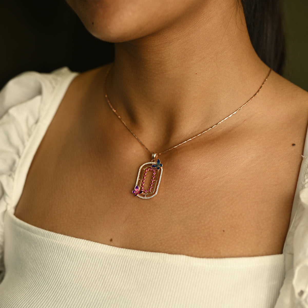 Butterfly Pendant Set