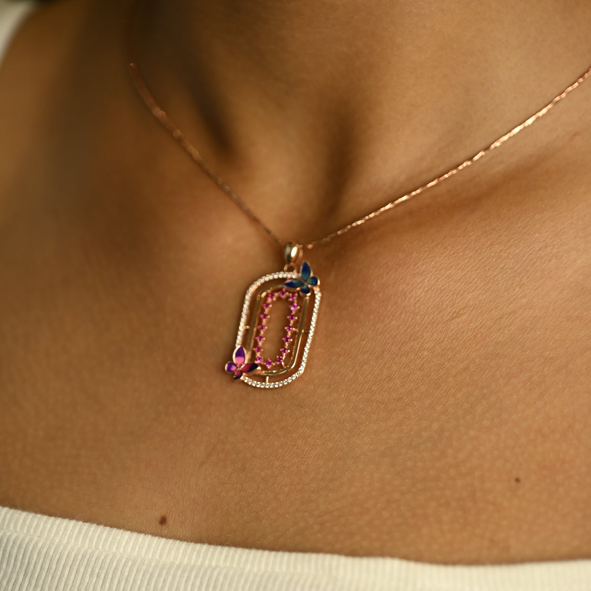 Butterfly Pendant Set