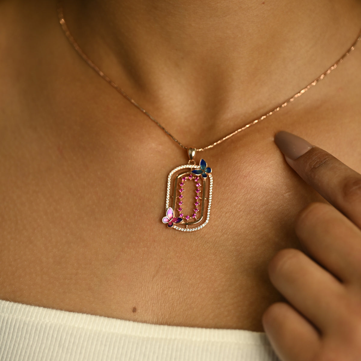 Butterfly Pendant Set