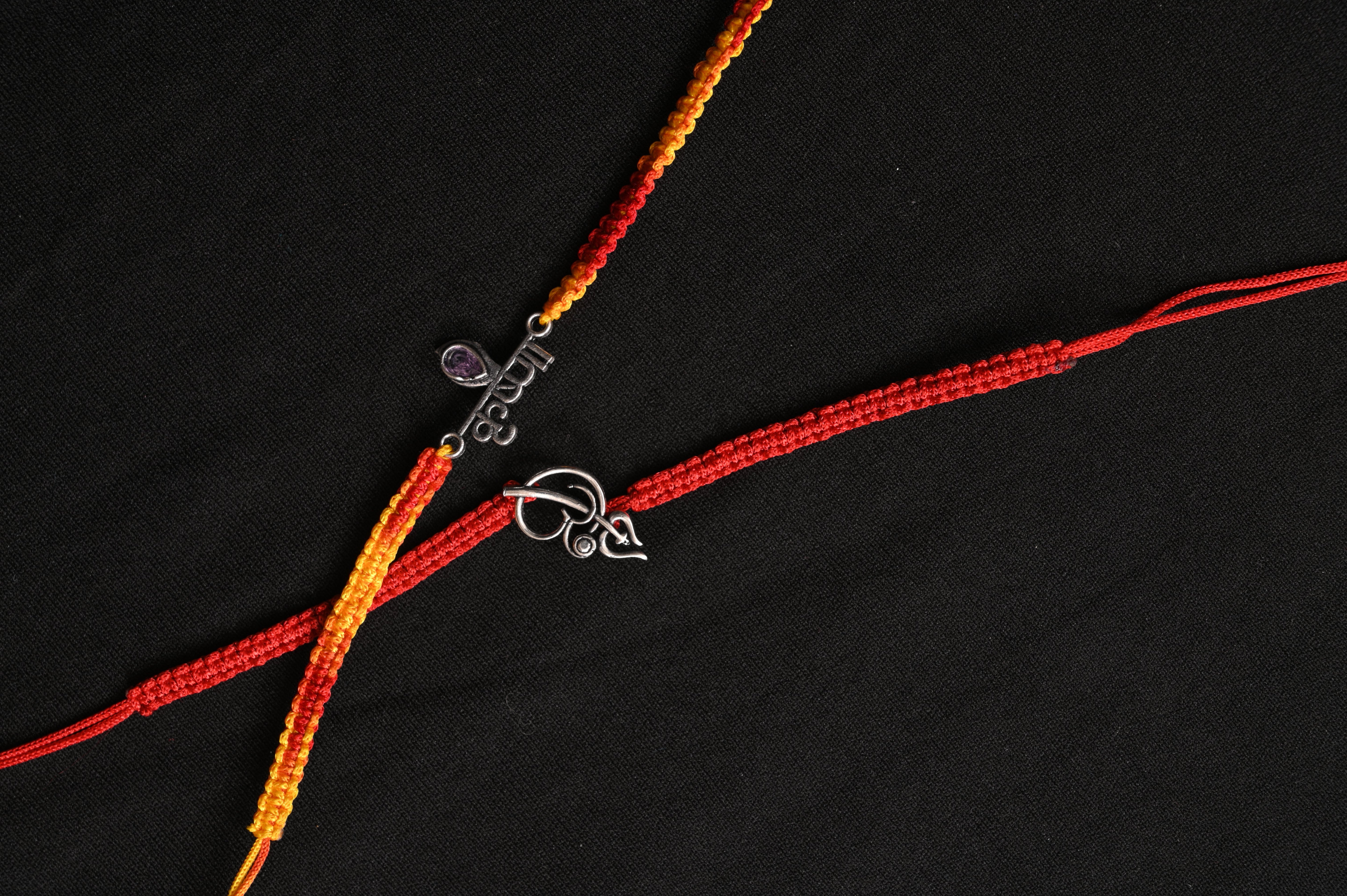 Elegant Set of Two Rakhi