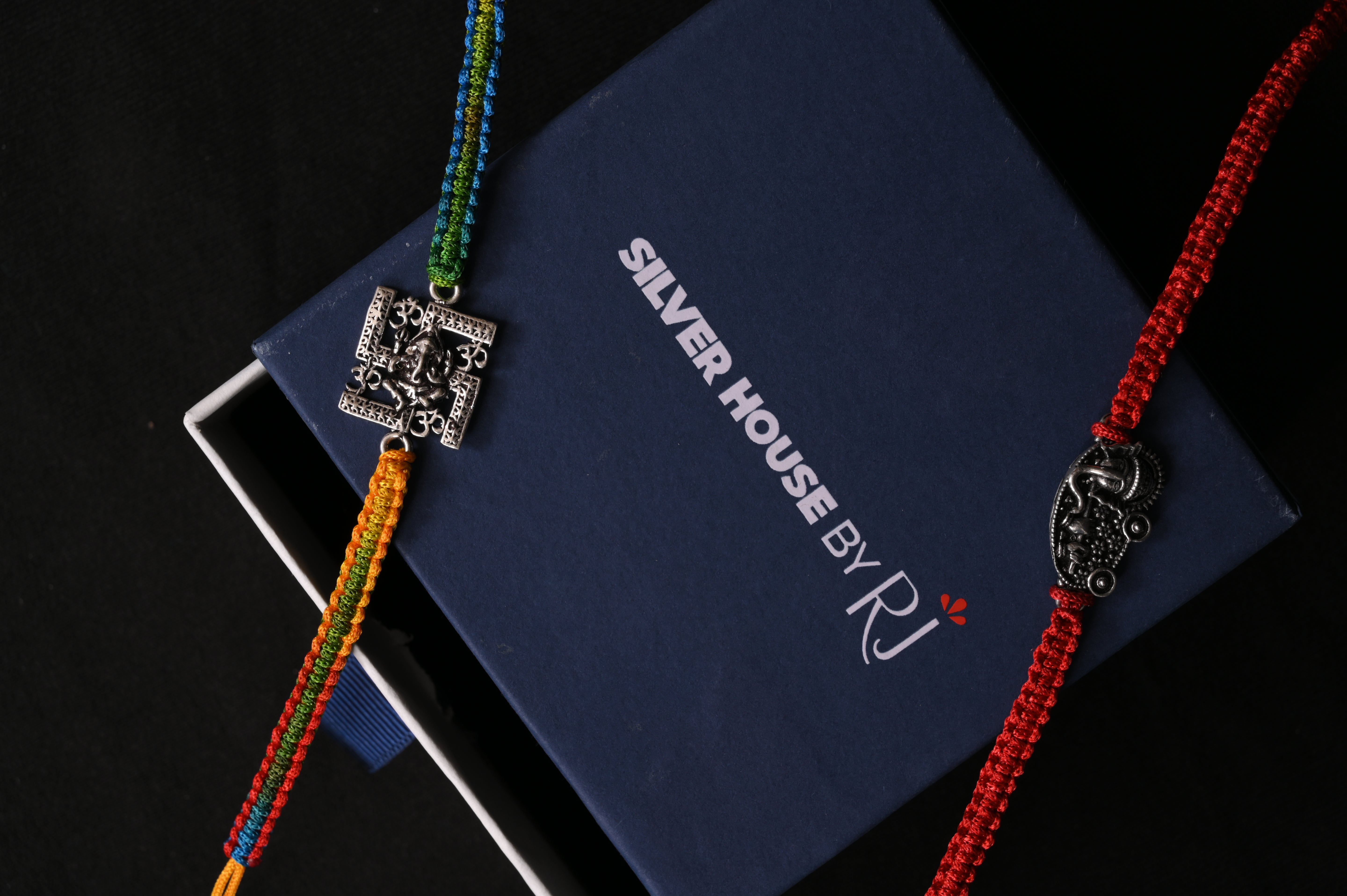 Elegant Set of Two Rakhi