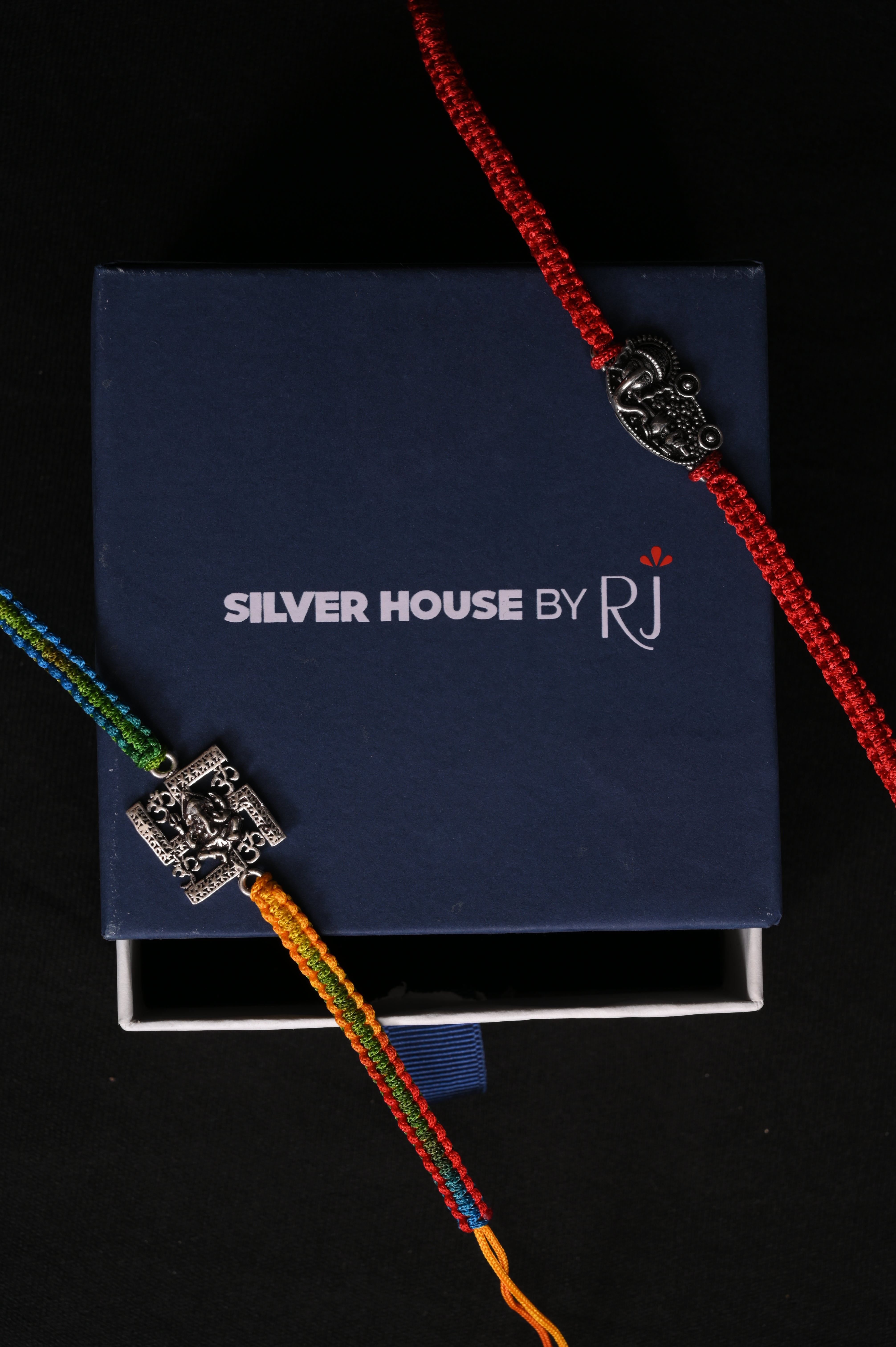 Elegant Set of Two Rakhi
