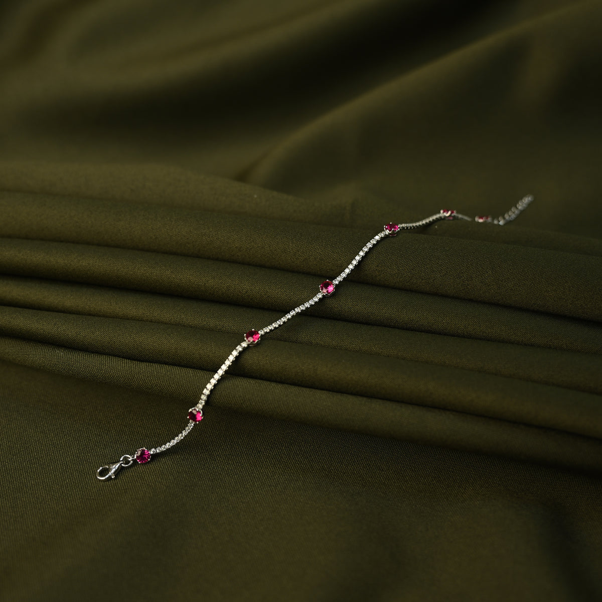 Ruby Line Bracelet