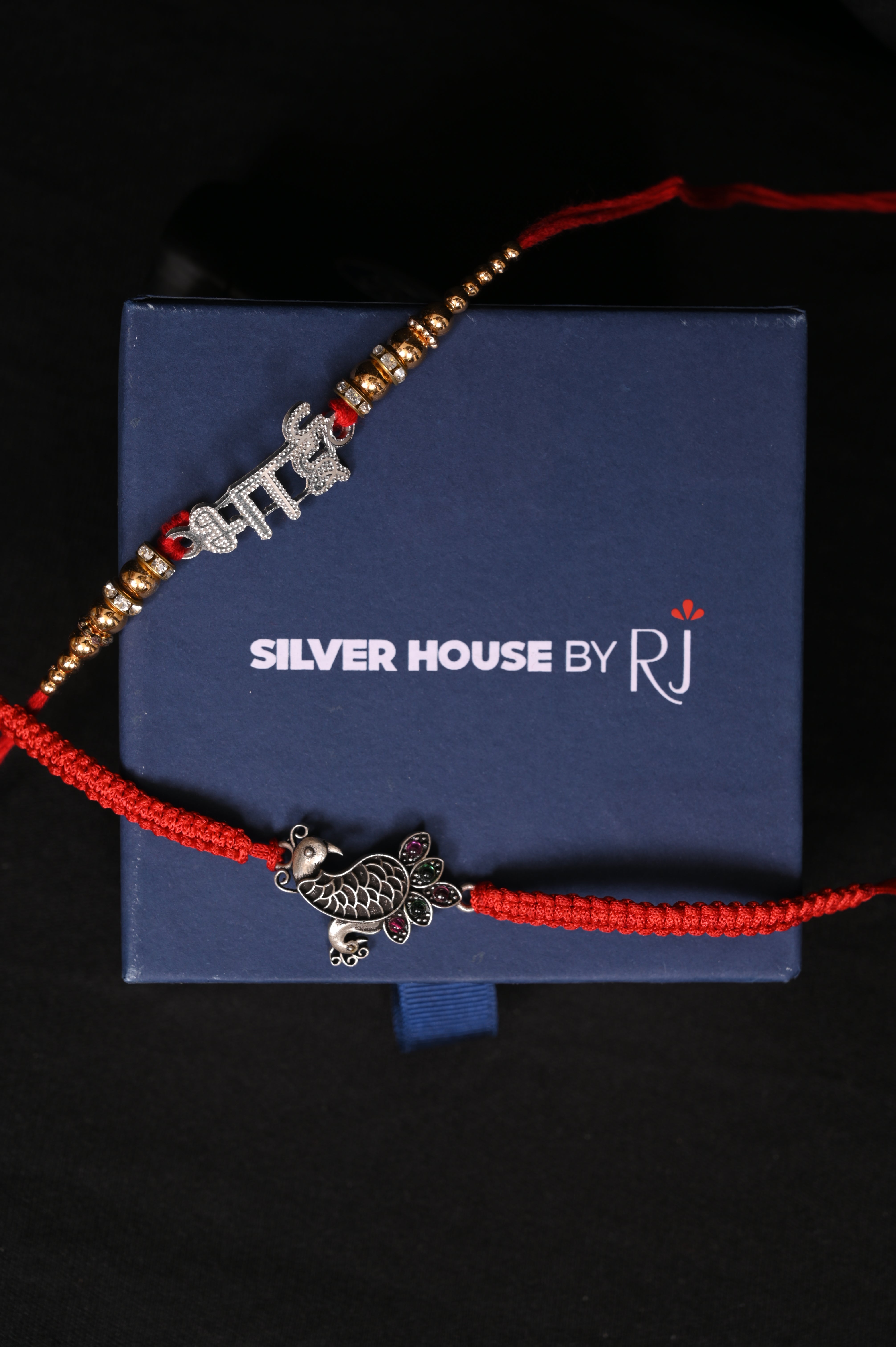 Elegant Set of Two Rakhi