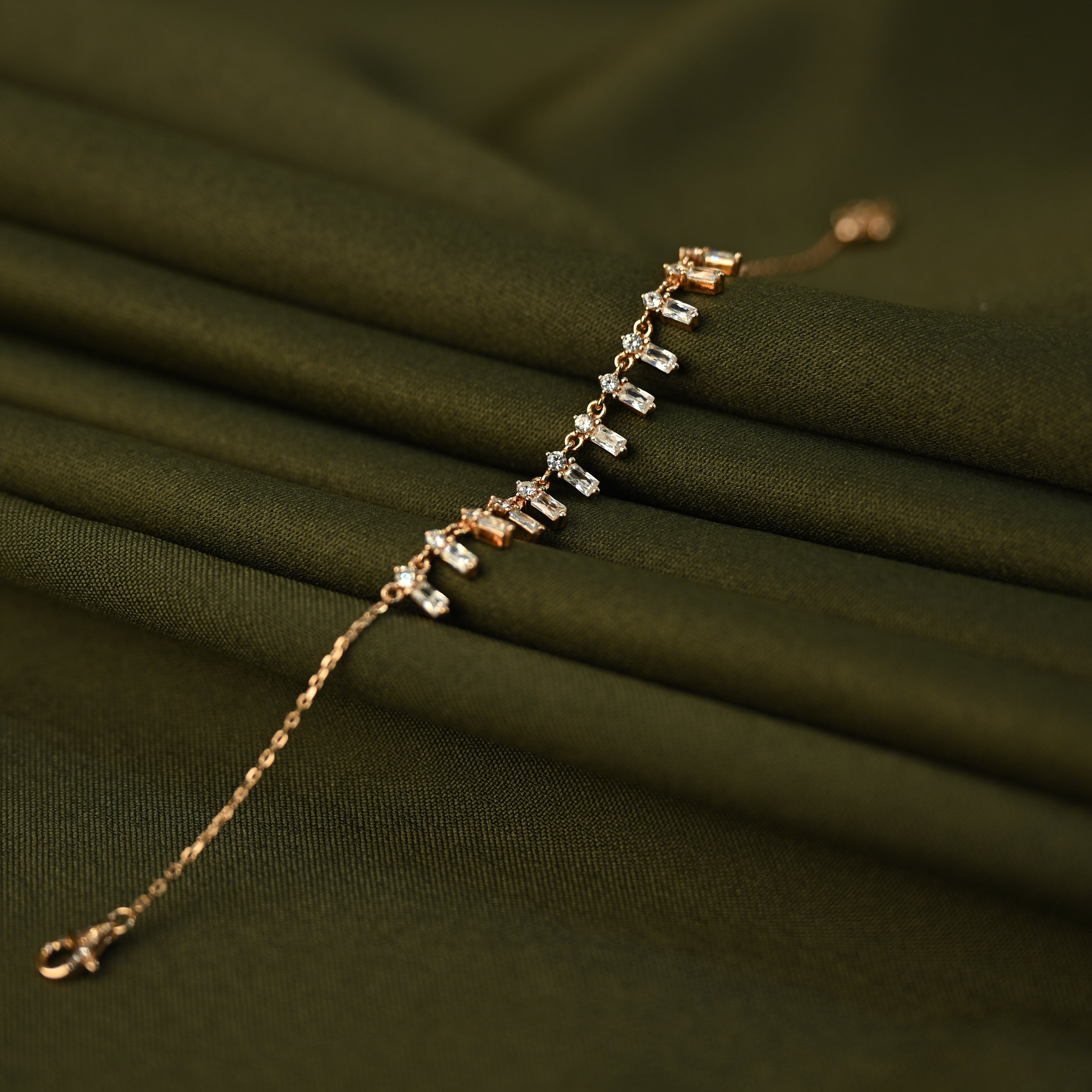 Crystal Cascade Bracelet