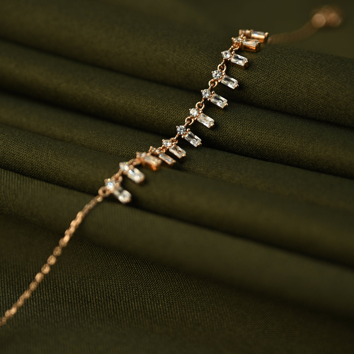Crystal Cascade Bracelet