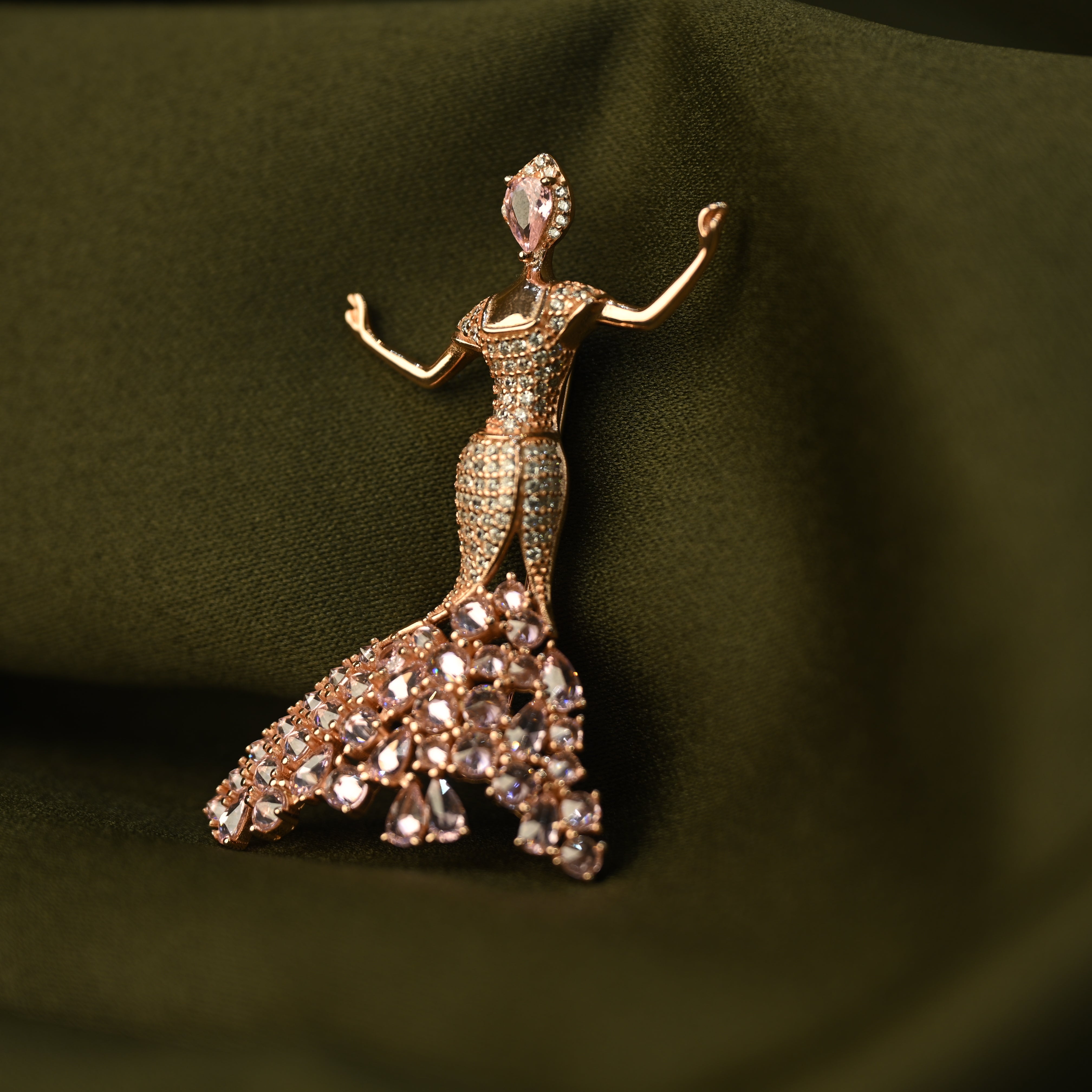 Crystal Dancer Brooch