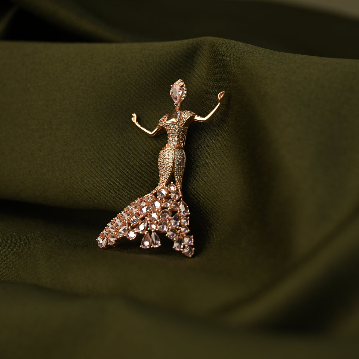 Crystal Dancer Brooch