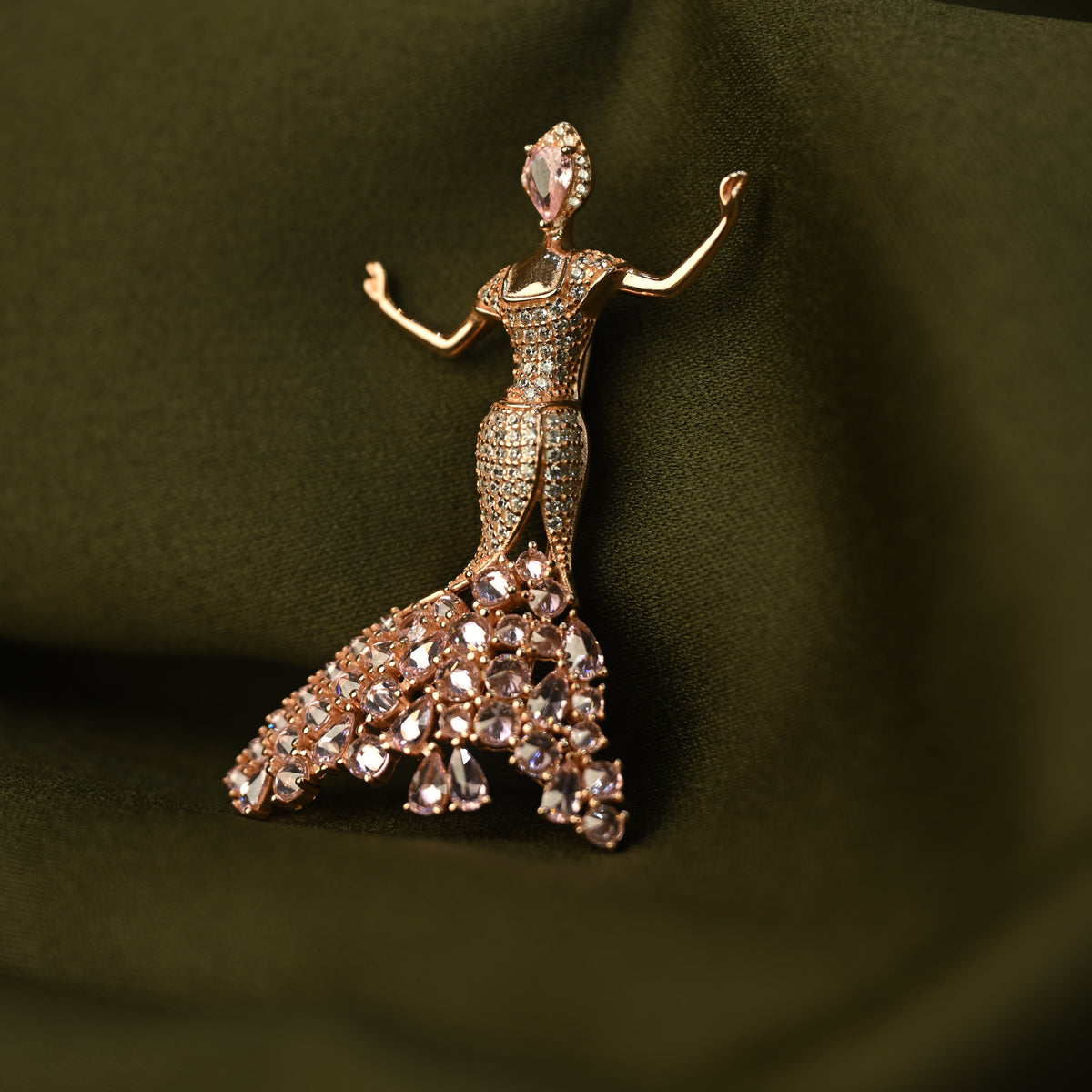 Crystal Dancer Brooch