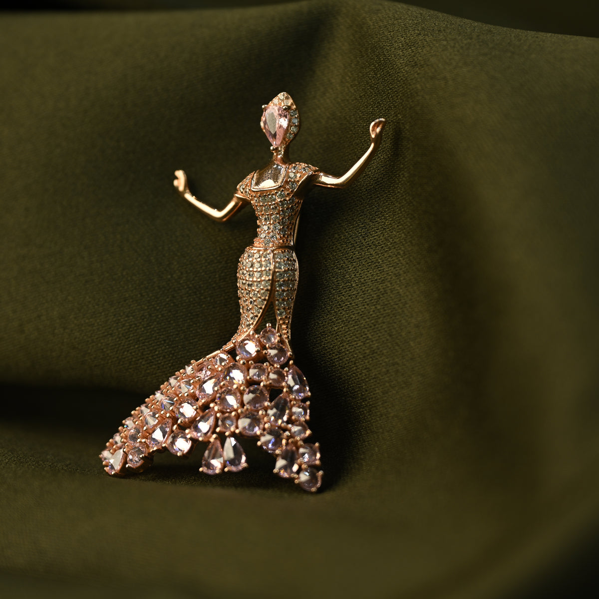 Crystal Dancer Brooch