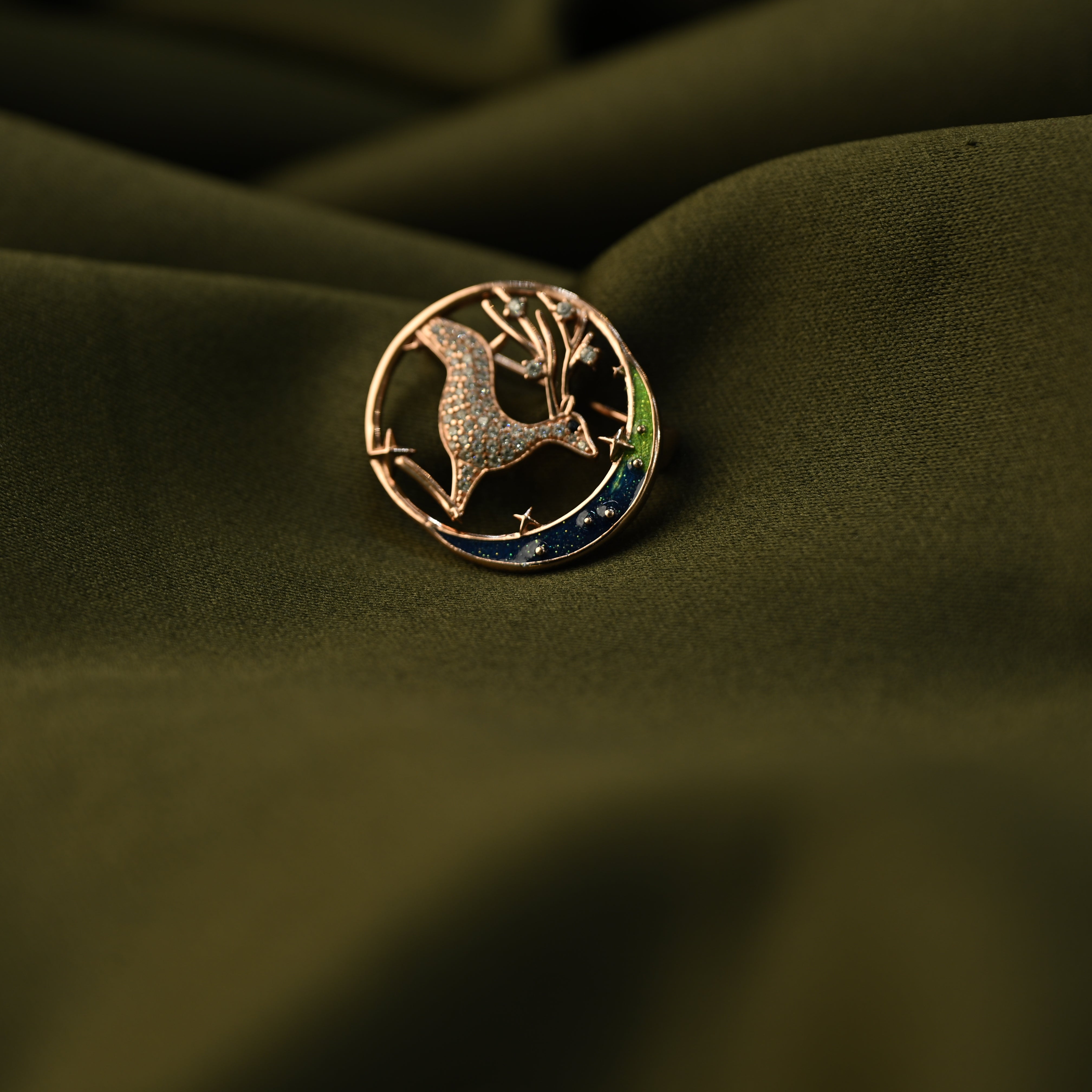 Celestial Deer Brooch