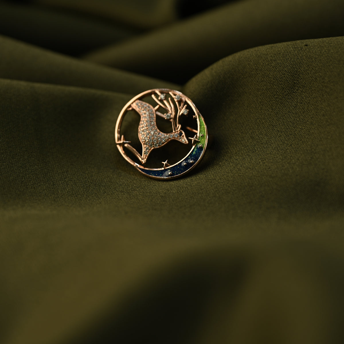 Celestial Deer Brooch