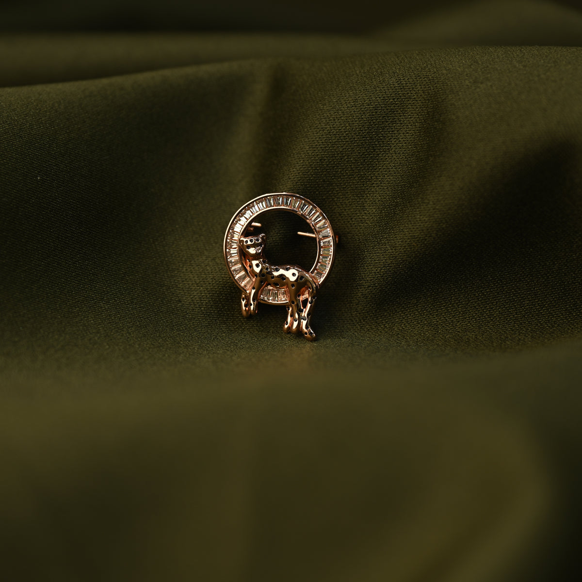 Leopard Halo Brooch