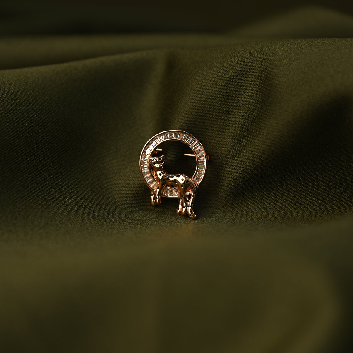 Leopard Halo Brooch
