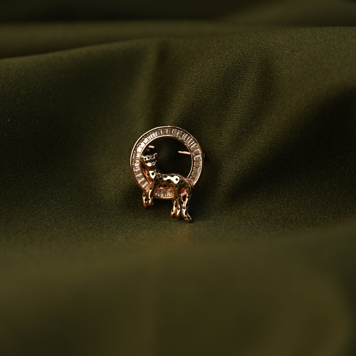 Leopard Halo Brooch