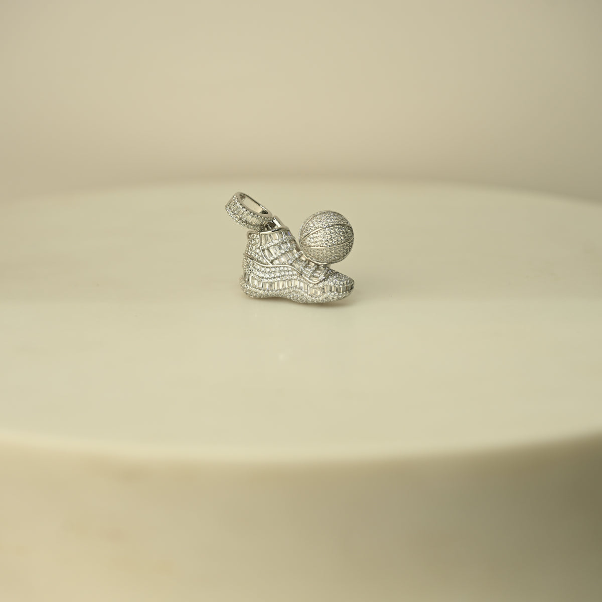 Diamond Basketball Pendant
