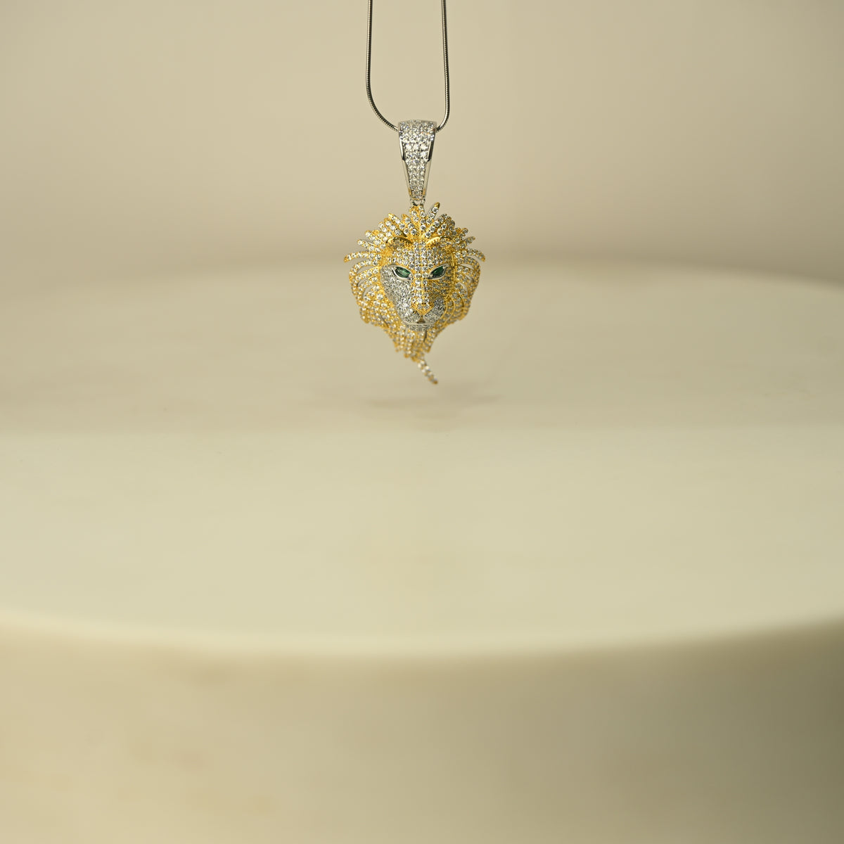 Emerald Lion Pendant