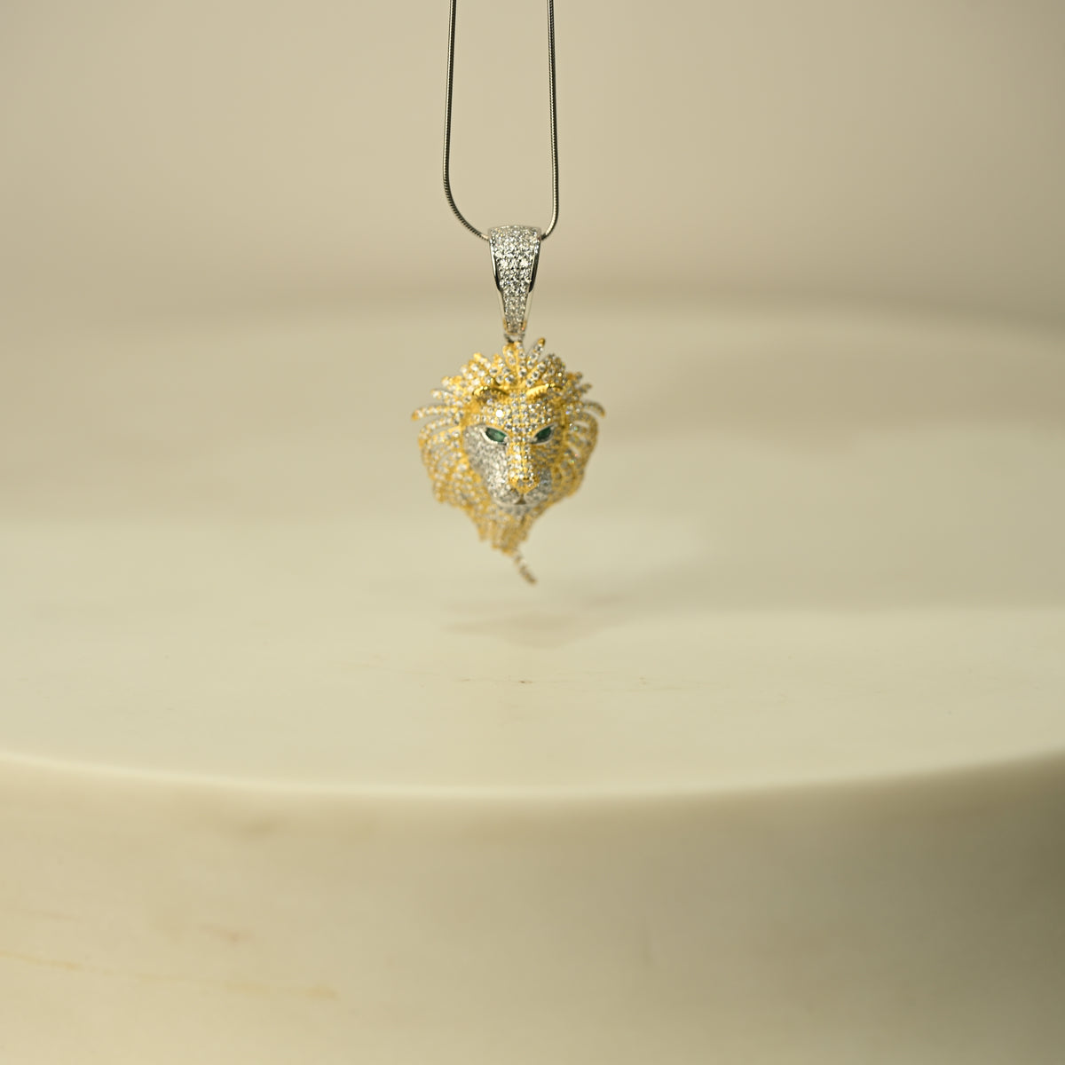 Emerald Lion Pendant