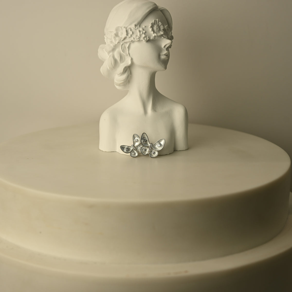 Diamond Butterfly Brooch