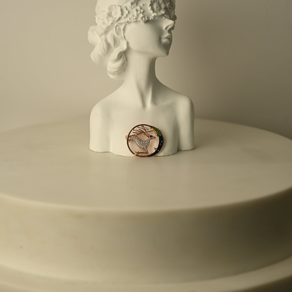 Celestial Deer Brooch