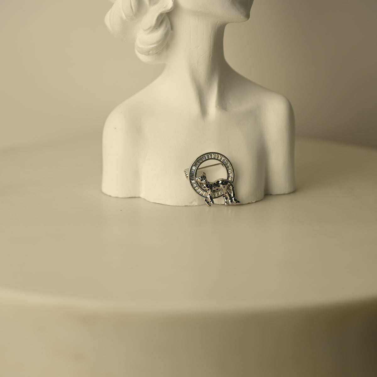 Leopard Halo Brooch