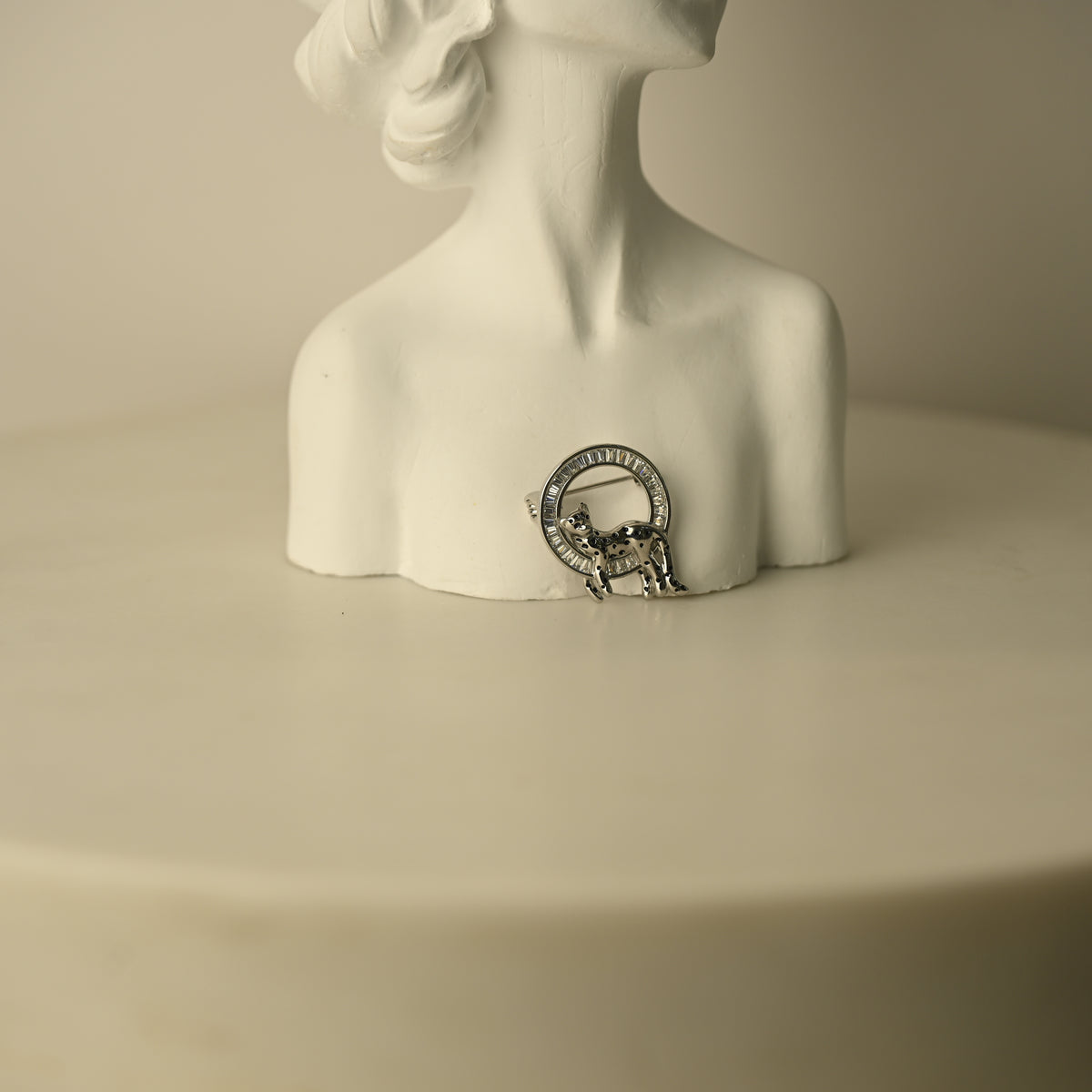 Leopard Halo Brooch