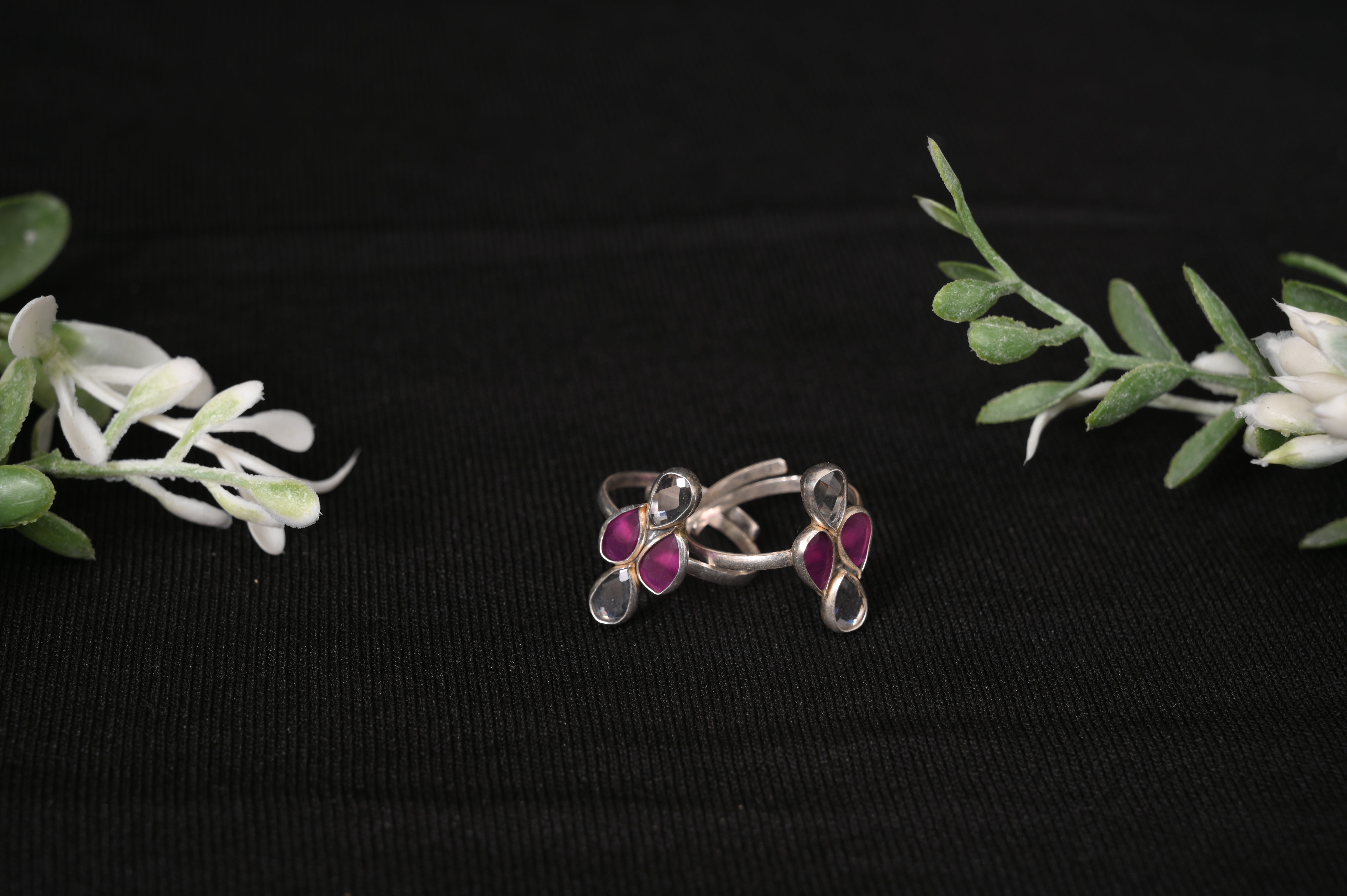 Beautiful purple and silver toering
