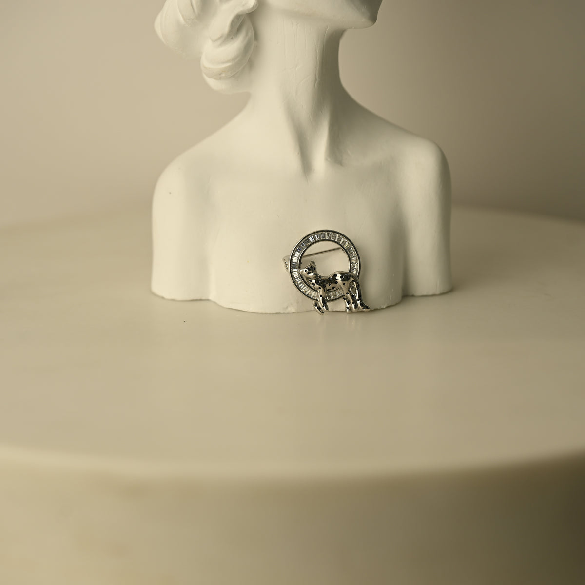 Leopard Halo Brooch
