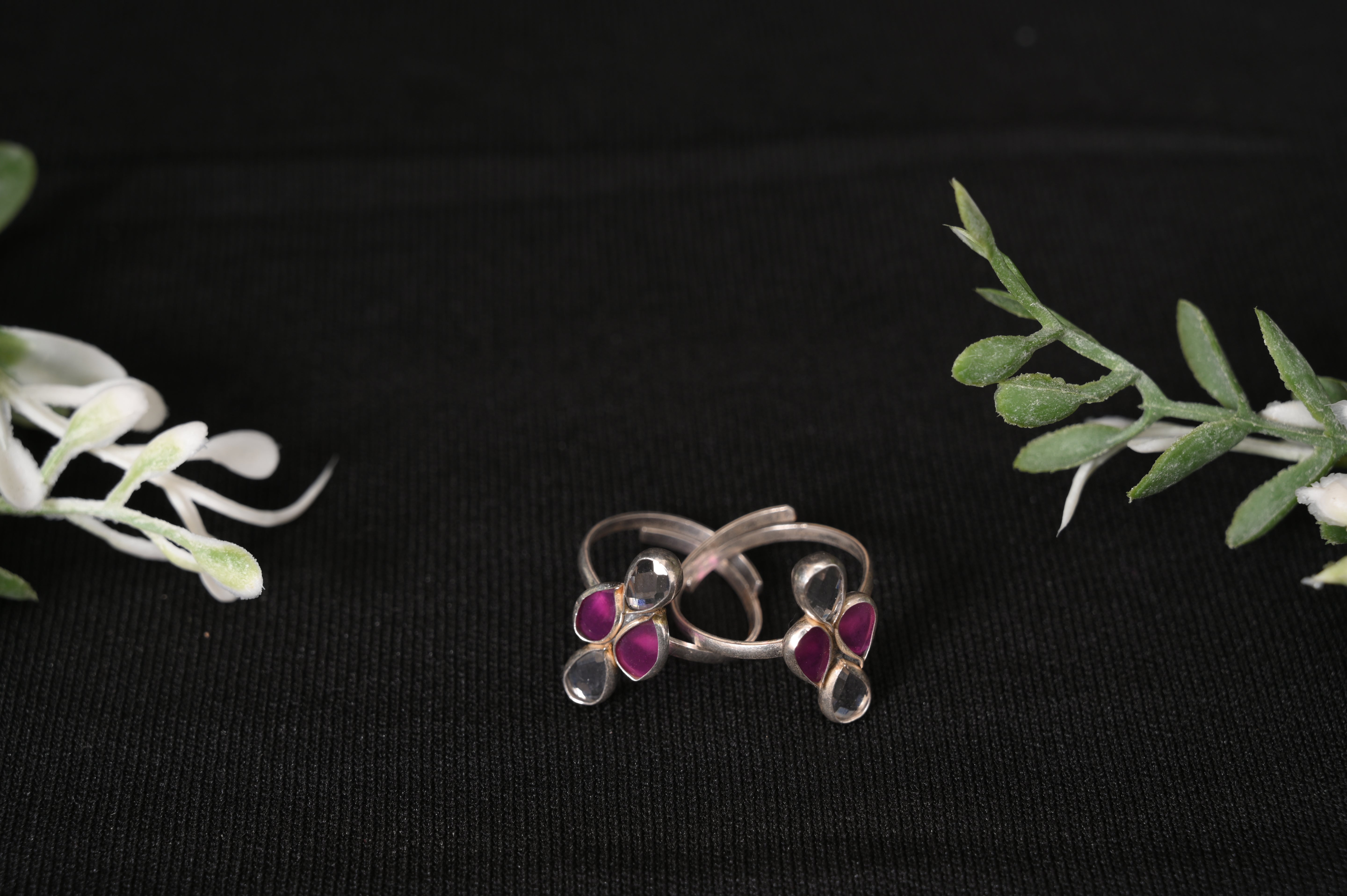 Beautiful purple and silver toering