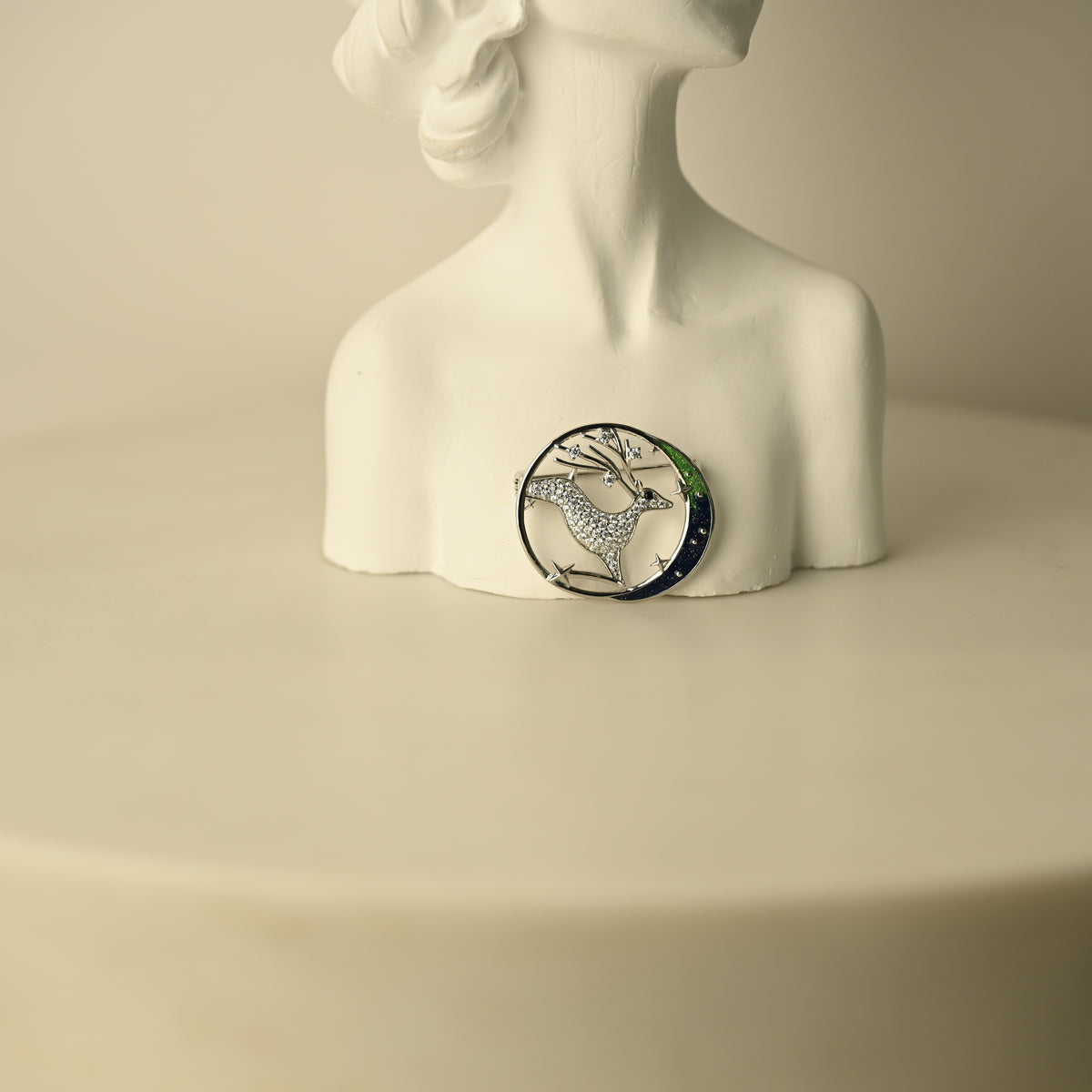 Celestial Deer Brooch