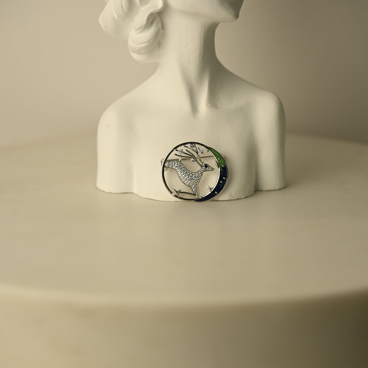 Celestial Deer Brooch