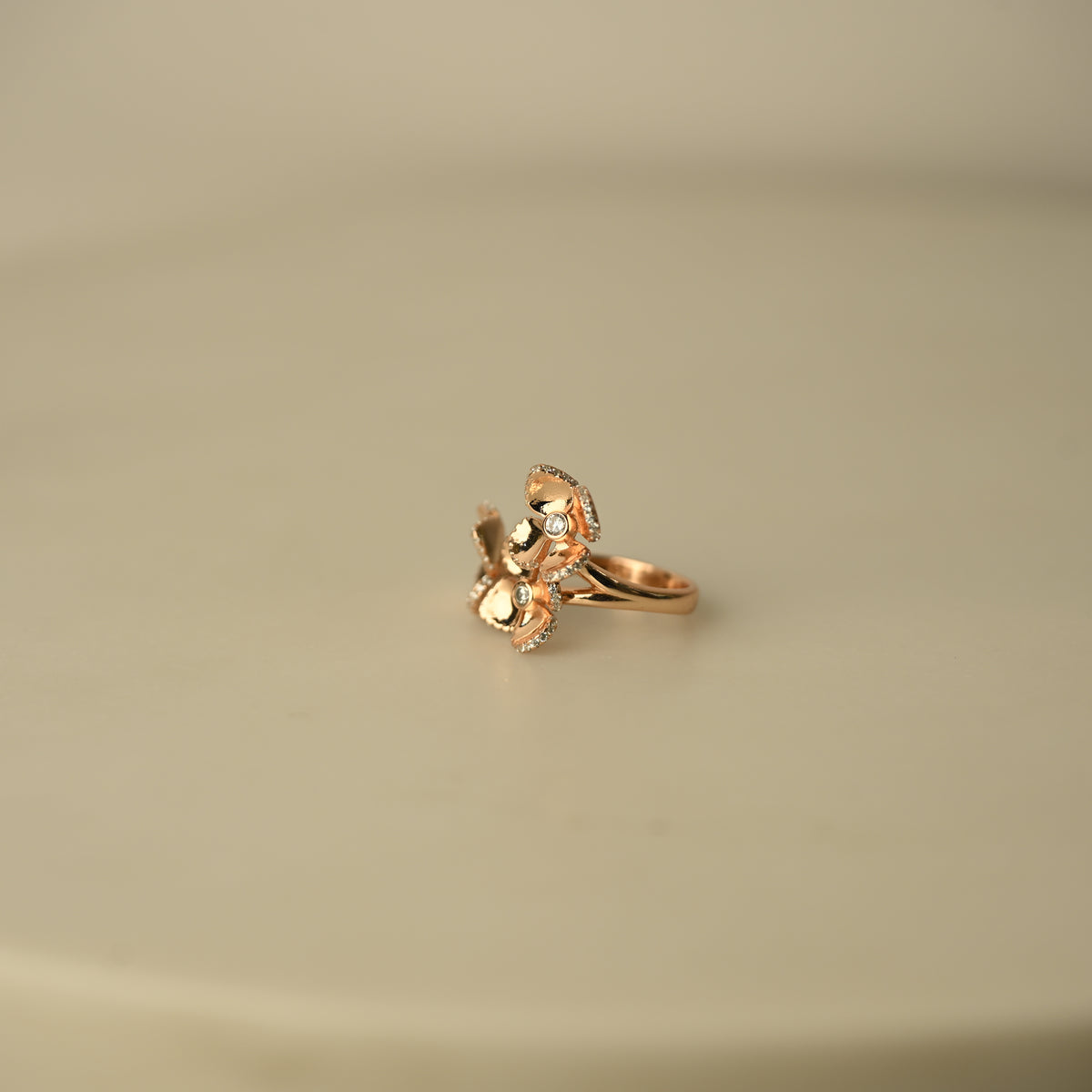 Pearl & Crystal Tree of Life Ring
