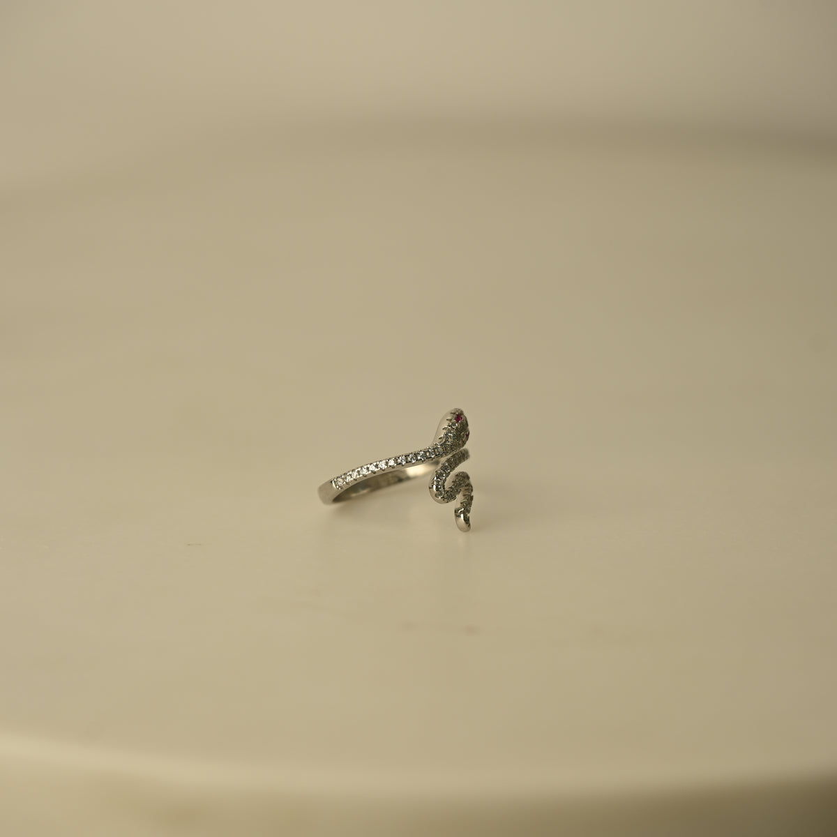 Crystal Snake Wrap Ring