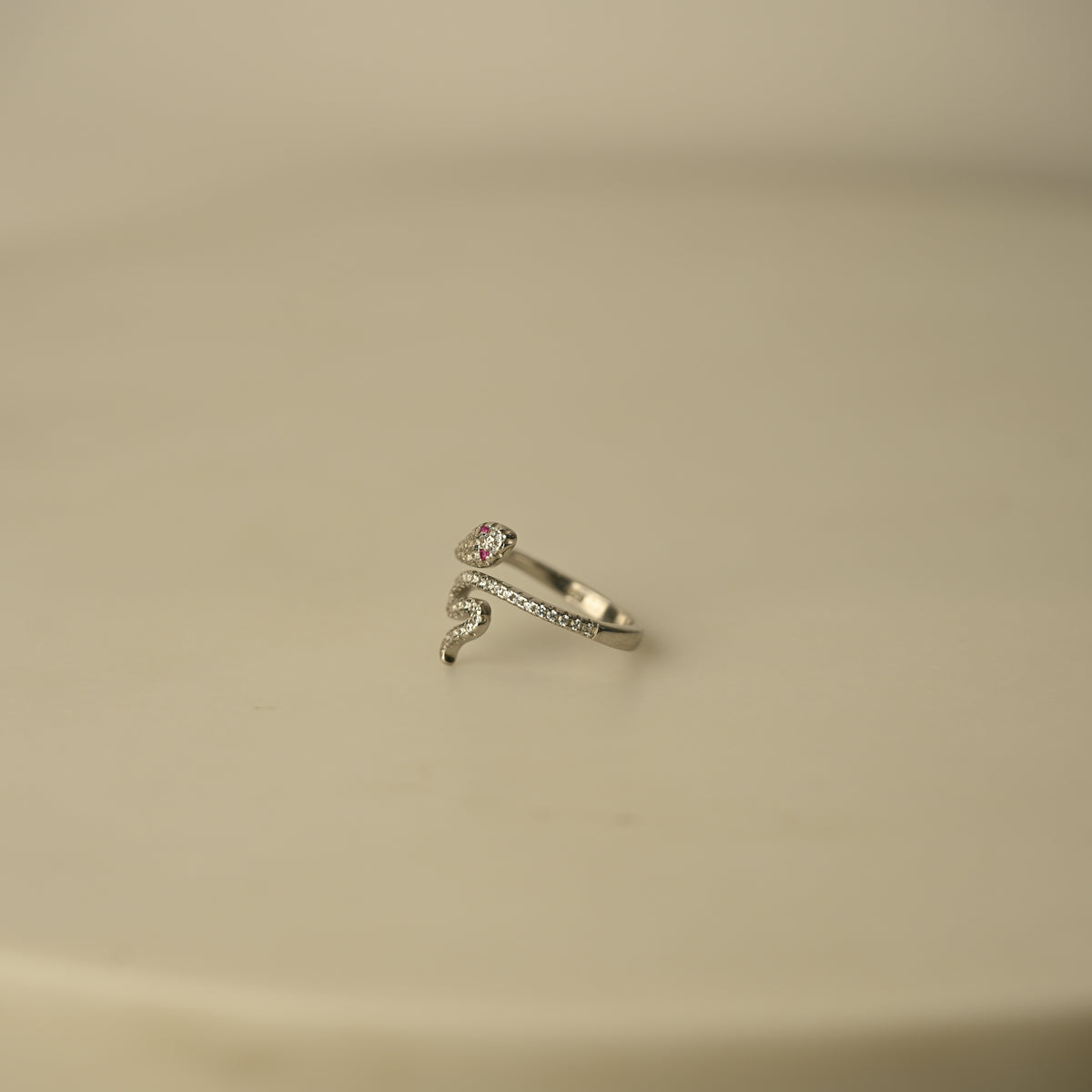 Crystal Snake Wrap Ring