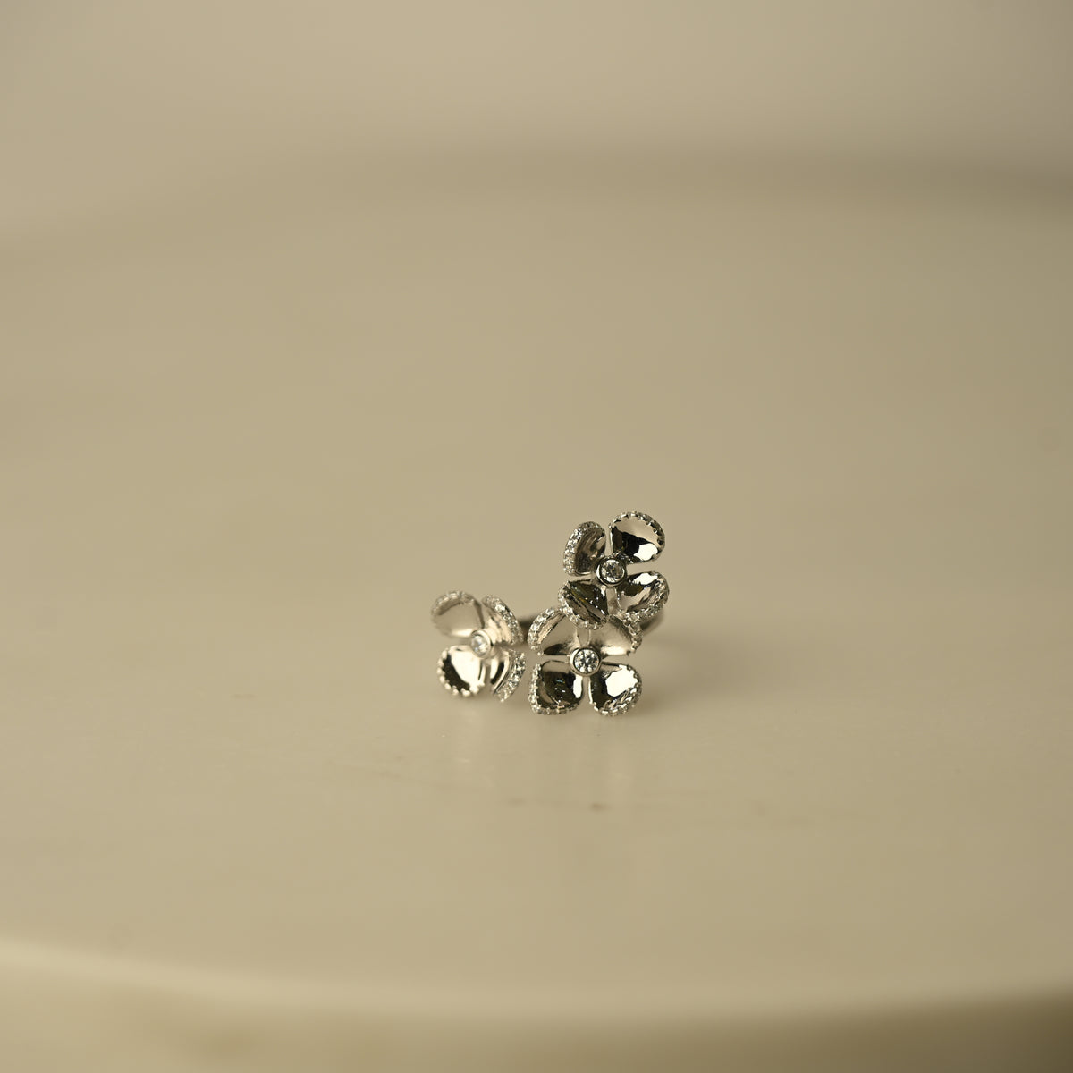 Pearl & Crystal Tree of Life Ring