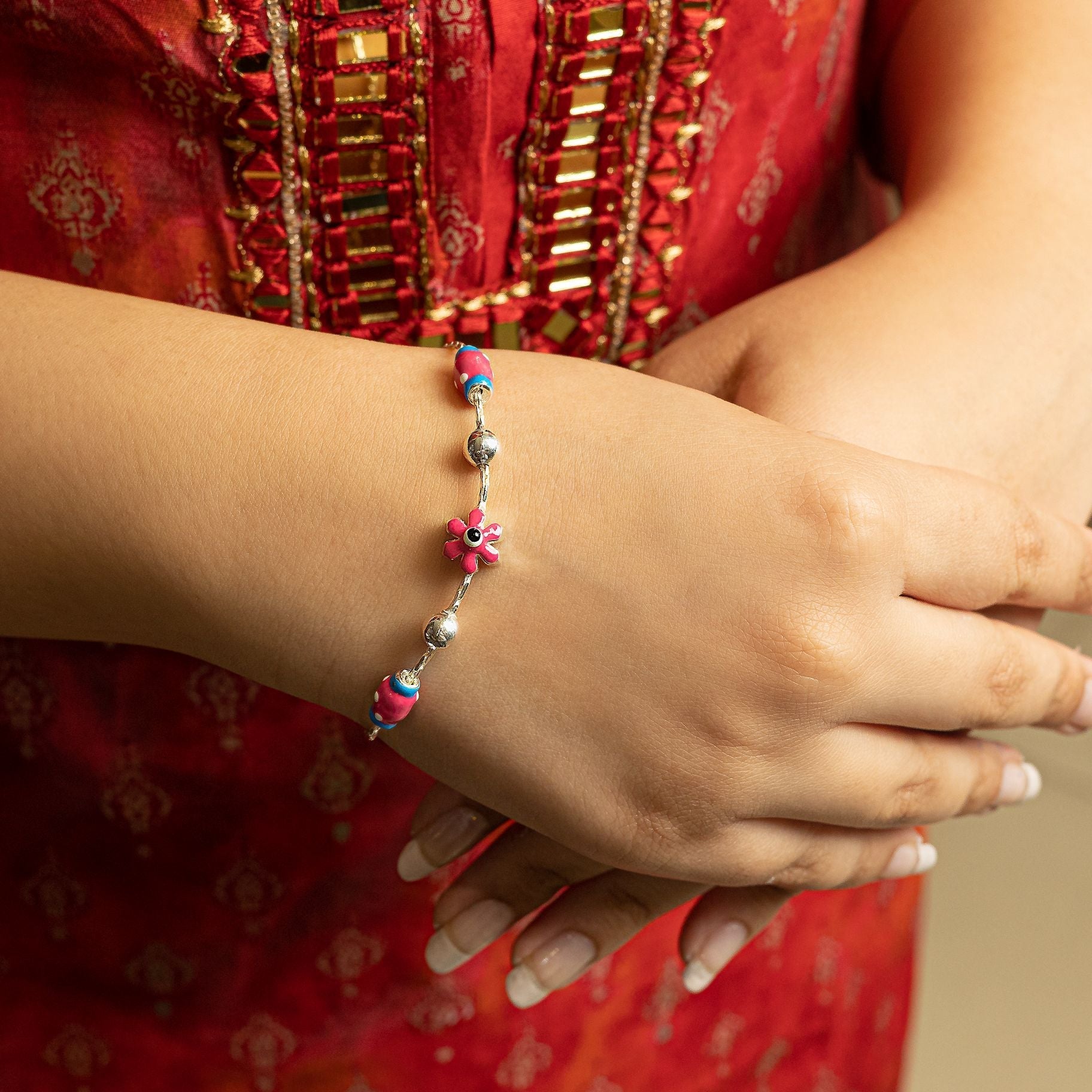 Delightful Meenakari worked Bracelet silverhousebyrj