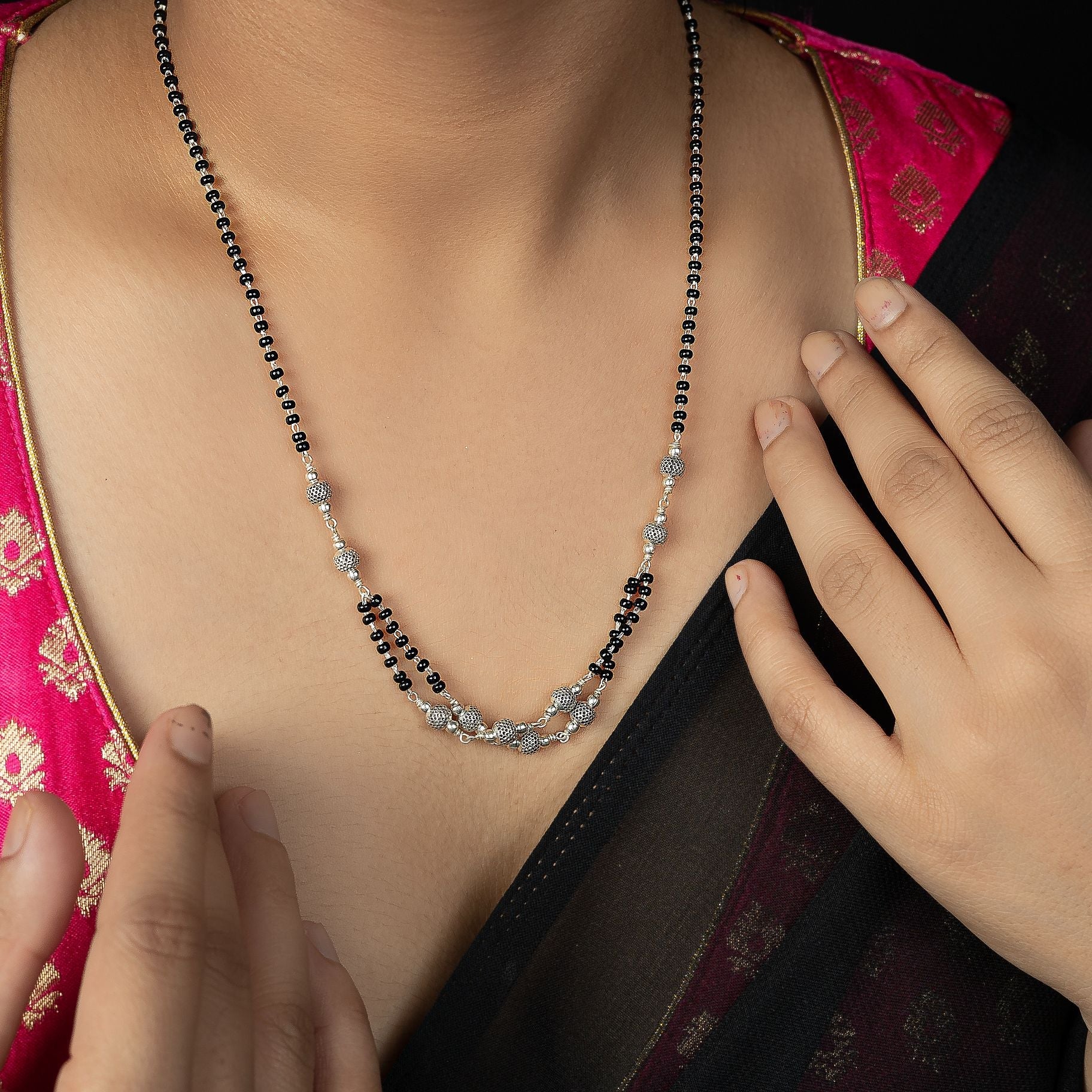 Double Liner Delightful Mangalsutra silverhousebyrj