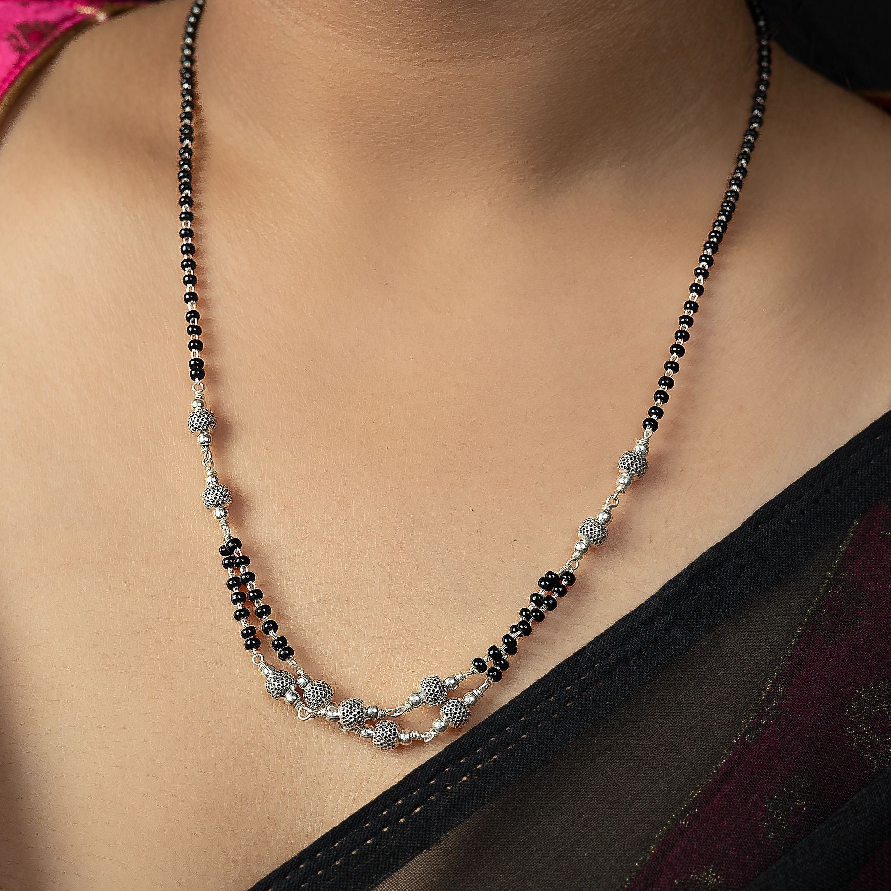 Double Liner Delightful Mangalsutra silverhousebyrj