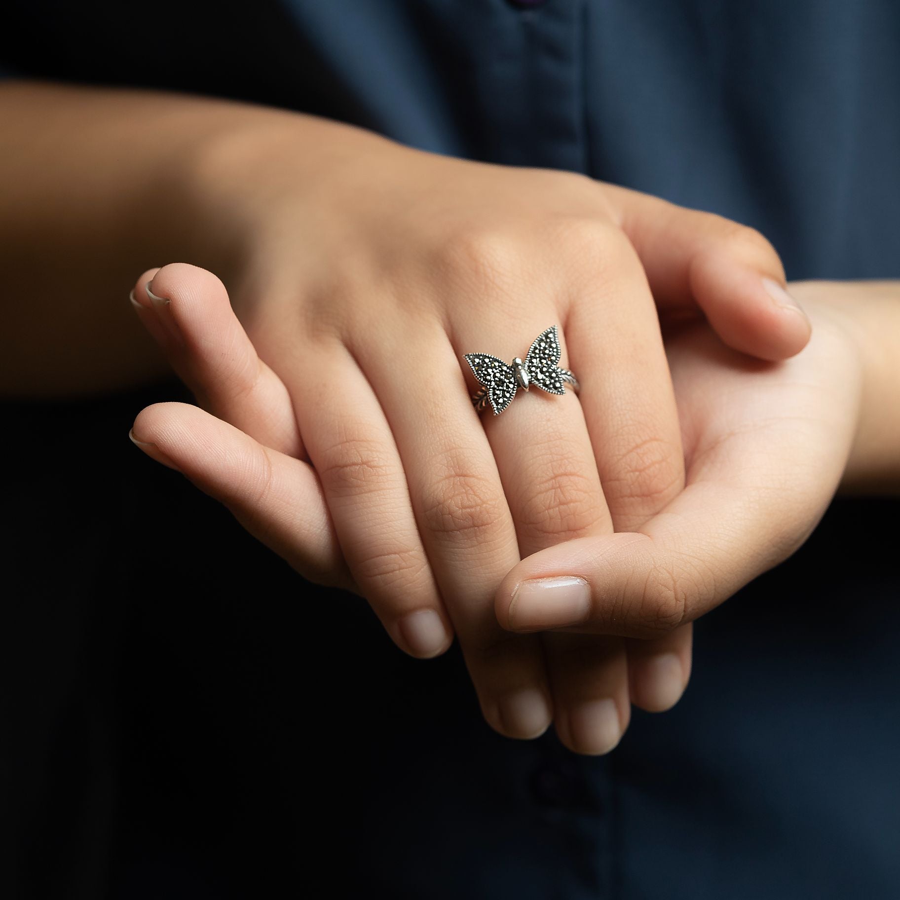 Exquisite Butterfly Ring silverhousebyrj