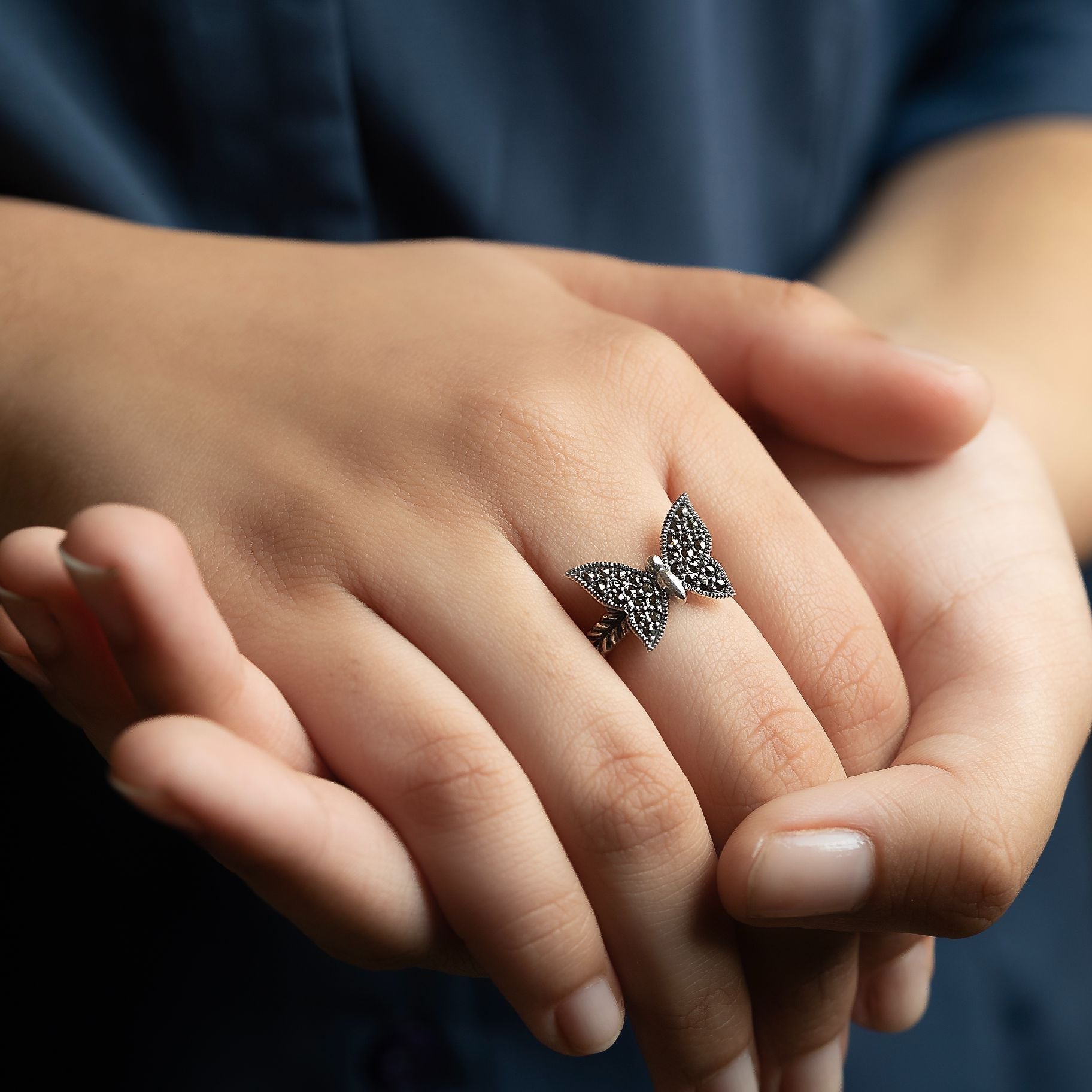 Exquisite Butterfly Ring silverhousebyrj