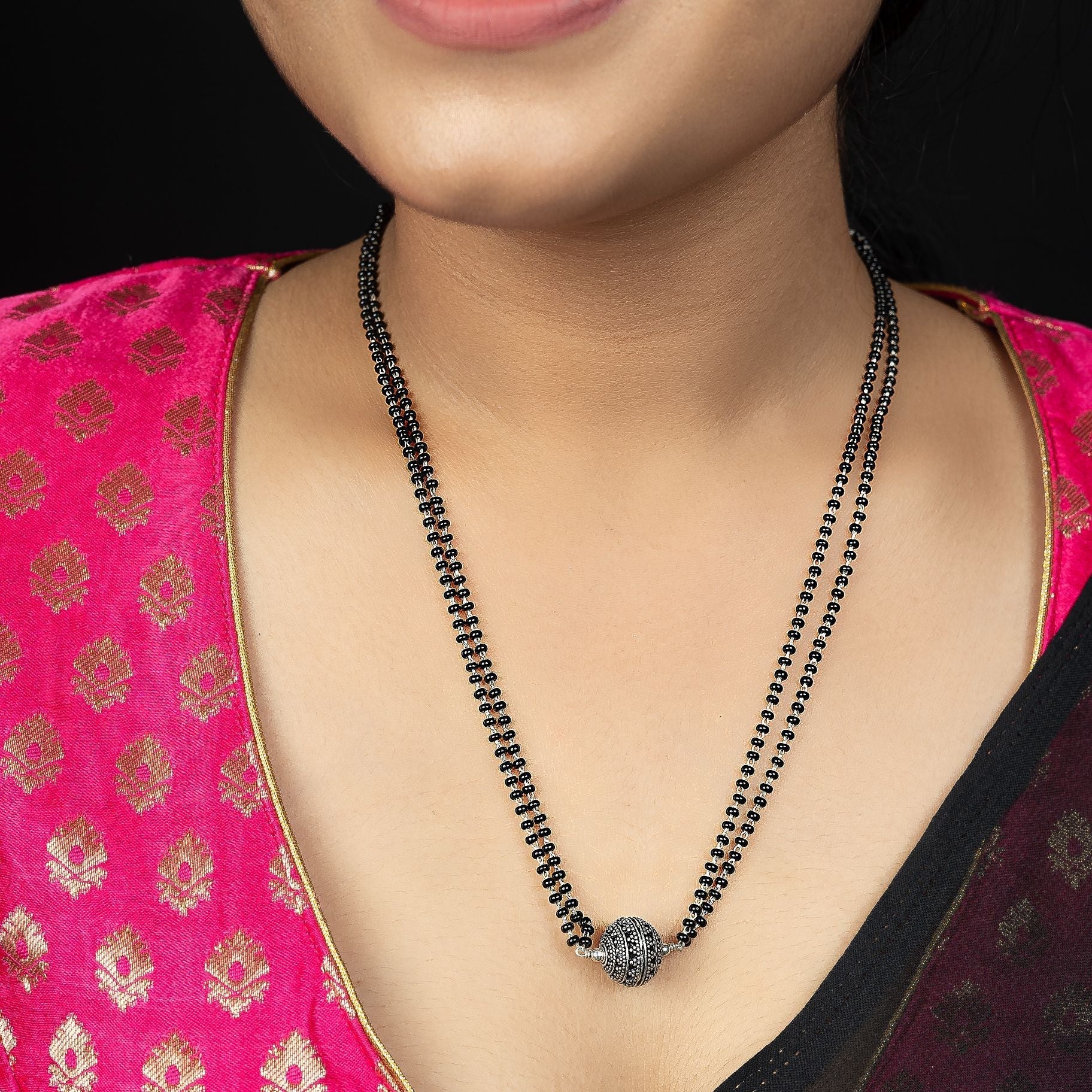 Exquisite Mangalsutra With Double Liner Chain silverhousebyrj